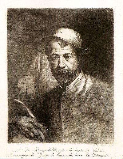 Portret van Rodolpho Bernardelli door Modesto Brocos